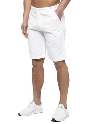 Enzo | Heren Chino Korte Broek In Wit