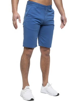 Enzo | Heren Chino Korte Broek In Koningsblauw