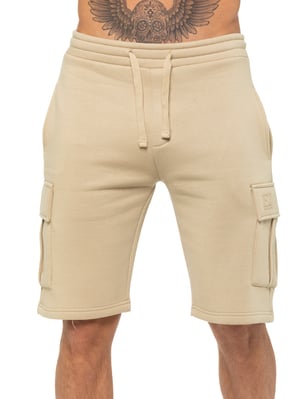 Enzo | Heren Cargo Korte Broek - Steen