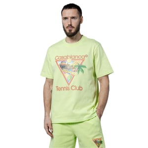 Casablanca Afro Cubism Tennis Club Lichtgroen T-shirt