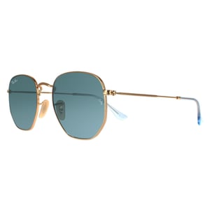 Ray-Ban zonnebril zeshoekige RB3548N 91233M Gold Blue Gray Gracient