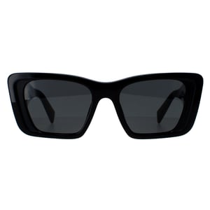 Prada PR08YS 1AB5S0 zwarte donkergrijze zonnebril