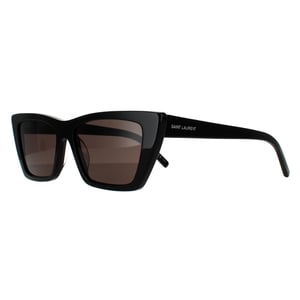 Saint Laurent Cat Eye Dames Zwart Grijze Zonnebril