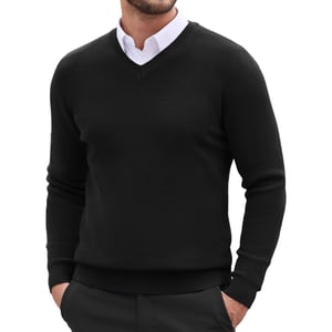 Cappuccino Italia Sweaters Mock Pullover Zwart Zwart