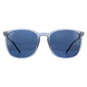 Ray-Ban Square Mannen Transparant Blauw Blauw Gradient Zonnebril