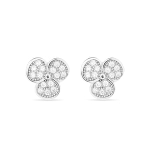 Luxenter oorbellen, 925 sterling zilveren en gerhodineerde dolk oorbellen met glanzende zirkonia's