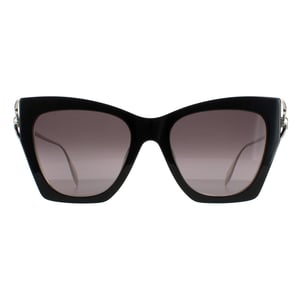 Alexander McQueen Cat Eye Dames Zwart Silver Grijs Gradient AM0375S