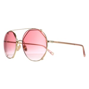Chloe Round Dames Gold Red Gradient Ch0041s