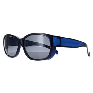 INVU Rechthoek Unisex Transparant Blauw Gepolariseerd E2401