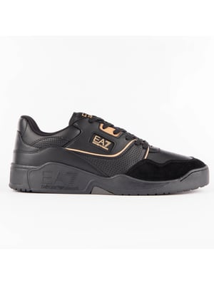 EA7 herensneakers met logo-patch