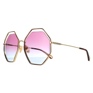 Chloe Round Dames Goudblauw roze gradiënt Ch0045s