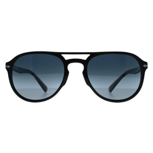 Persol Aviator Unisex Zwart Blauw Verloop Gepolariseerde Zonnebril