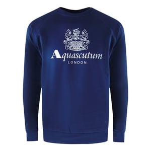 Aquascutum Old School Crewneck Marineblauwe Trainingsbroekset