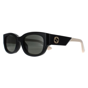 Gucci Vierkant Vrouwen Zwart met Ivoor Grijs GG1667SK