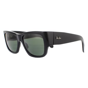 Ray-Ban Zonnebril Nomad RB2187 901/31 Glanzend Zwart Groen G-15