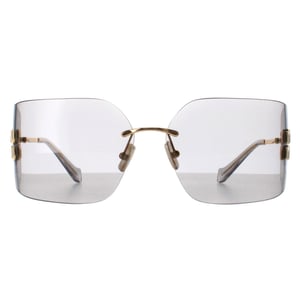 Miu Miu MU54YS 5AK30B gouden lichtgrijze zonnebril