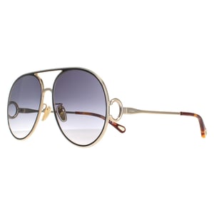 Chloe Aviator Dames Gold Zwart Grijs Gracient CH0145S