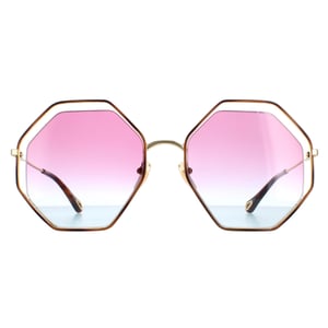 Chloe Round Dames Goudblauw roze gradiënt Ch0045s