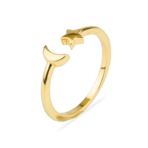 Luxenter Onsah ring, 18 karaat geelgoud afwerking