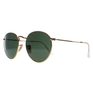 Ray-Ban Zonnebril Round Metal 3447 001 Goudgroen 53mm