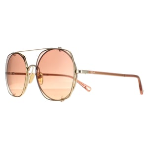Chloe Aviator Dames Gold Bruin Gradient Ch0042s