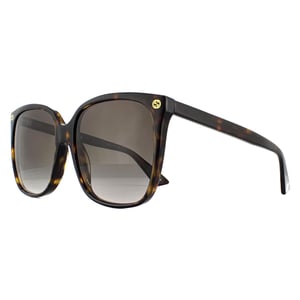 Gucci Cat Eye Dames Havana Gray Gracient zonnebril