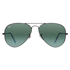 Ray-Ban Zonnebril Aviator 3025 029/30 Gunmetal Groen Zilver Spiegel 58mm