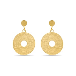 Luxenter oorbellen afgewerkt in 18K geel goud - Thata