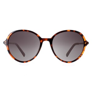 INVU Rond Dames Demi Tortoise Bruin Goud Grijs Gepolariseerd B2135