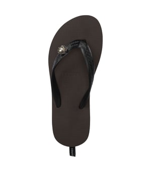 Mondriaan Switch Mid Heel Flip Flop koffie