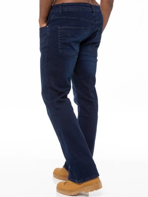 Enzo Heren Bootcut Stretch Denim Jeans
