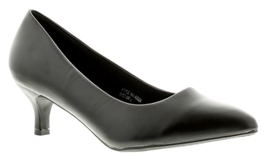 Comfort plus cp texas pu con dames pumps met hakken voor dames zwart