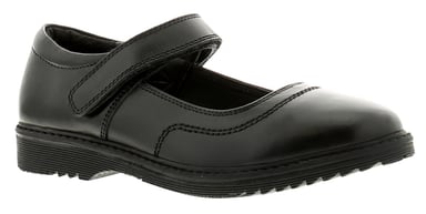 Love leather dotty meisjes leren schoolschoenen voor kinderen zwart