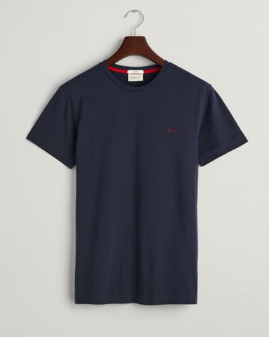 GANT Mens Short Sleeve Contrast Logo T-Shirt