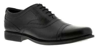 Nieuwe heren/heren zwart leren bovenste vetterende formele schoenen
