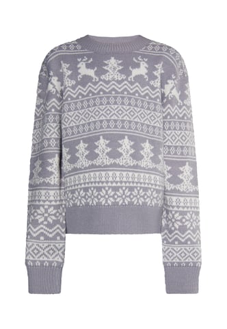 Mymo Jumper meisjes (kinderen) grijs wit
