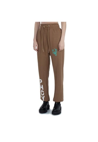 Relaxte Katoenen Broek Met Logoprint