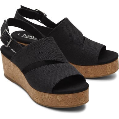 TOMS Claudine Nylon Damesschoenen Zwart