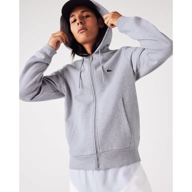 Lacoste heren fleece hoodie met doorlopende ritssluiting