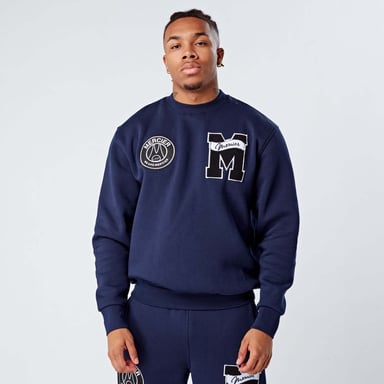 Heren Mercier Academy Crewneck Sweatshirt in Navy