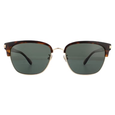 Dunhill Zonnebril SDH196M 300Z Glanzend Roos Goud Zwart Wat Grijs