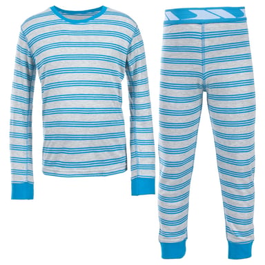 Trespass Kids Boys Calum Thermische Basis Laagset (Bovenkant & Onderkant) (Blauwe streep)