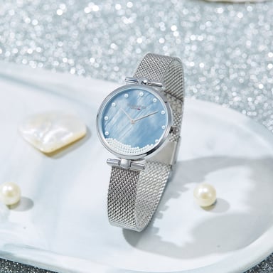 VICTORIA HYDE Horloge Parel Wijzerplaat Zilver
