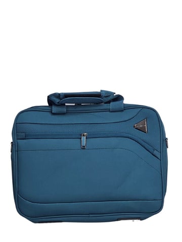 Lichtgewicht blauwgroen laptoptas
