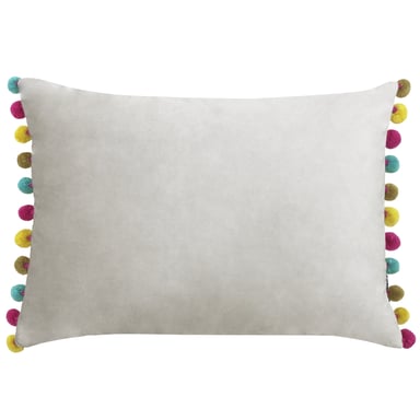 Paoletti Fiesta Velours Kussenhoes met Pomponrand
