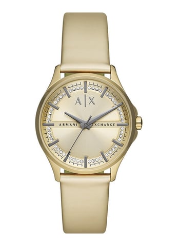 Armani Exchange Lady Hampton Dames Horloge Goudkleurig AX5271