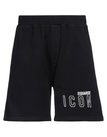 Dsquared2 Icon Outline Gedrukte Korte Broek in Zwart