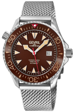 Gevril Men's Hudson Yards Chocolate Dial Swiss Automatic Watch