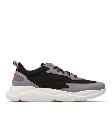 Heren Hugo Boss Leon Hardlooptrainers in Zwart