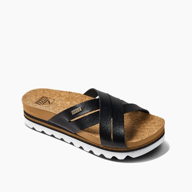 Cushion Bloom Hi Black/Tan Sandal